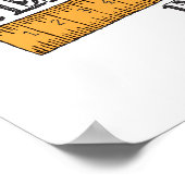 赤と黒の手がプラス先生規則を描画 ポスター (角)