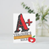 赤と黒の手がプラス先生規則を描画 ポストカード (スタンド正面)