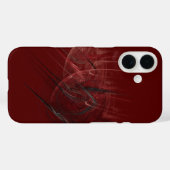 赤と黒の抽象的なデザイン Case-Mate iPhoneケース (裏面 (横))