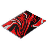赤と黒の抽象芸術 ノートブック (左側)