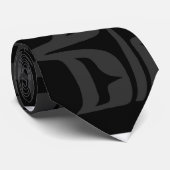 赤と黒の抽象芸術#1 ネクタイ (ロール)