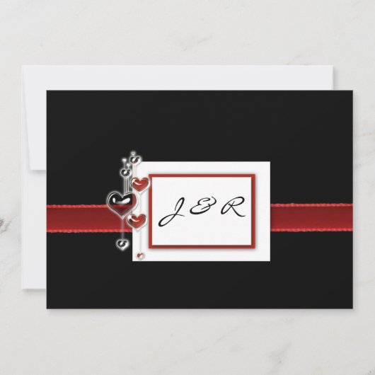 赤と黒の招待状 招待状 (正面)