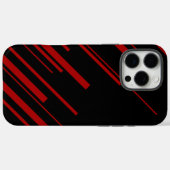 赤と黒の斜線 Case-Mate iPhoneケース (裏面 (横))