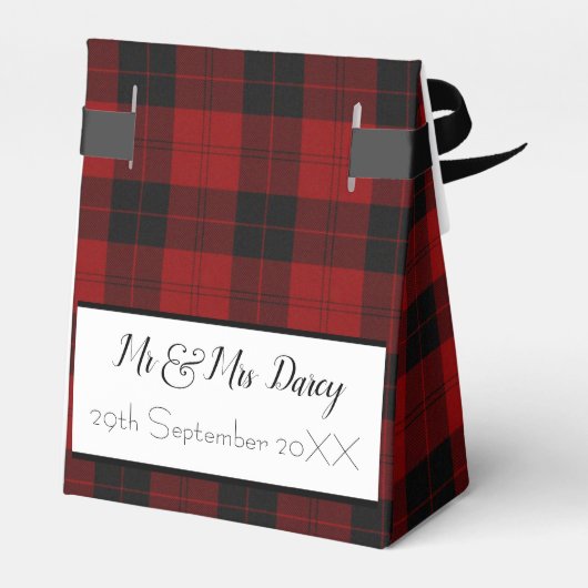 赤と黒の格子模様の愛用ボックス フェイバーボックス (裏面サイド)