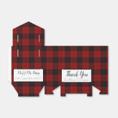 赤と黒の格子模様の愛用ボックス フェイバーボックス (折り畳みなし)