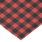 赤と黒の格子縞デザイン テーブルクロス (アングル)