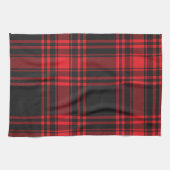 赤と黒の格子縞 キッチンタオル (横)