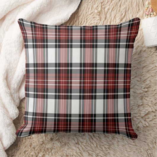 赤と黒の格子縞 クッション (ブランケット)