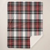 赤と黒の格子縞 シェルパブランケット (正面)