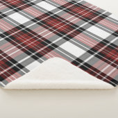 赤と黒の格子縞 シェルパブランケット (3/4)