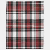 赤と黒の格子縞 フリースブランケット (正面)