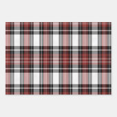 赤と黒の格子縞 ラッピングペーパーシート (正面3)