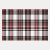 赤と黒の格子縞 ラッピングペーパーシート (正面3)