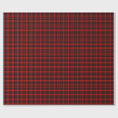 赤と黒の格子縞 ラッピングペーパー (フラット)