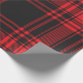 赤と黒の格子縞 ラッピングペーパー (角)