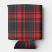 赤と黒の格子縞 缶クーラー (裏面)