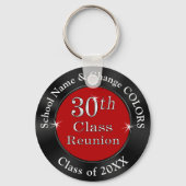 赤と黒の格安30thクラス懇親会キーホルダー キーホルダー (正面)