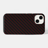 赤と黒の模様 iPhoneケース (裏面横)