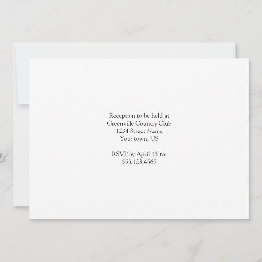 赤と黒の水玉模様結婚式招待状 招待状 (裏面)