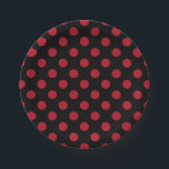 赤と黒の水玉模様 ペーパープレート<br><div class="desc">赤と黒の水玉模様</div>