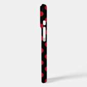 赤と黒の水玉模様 Case-Mate iPhoneケース (裏面 / 左)