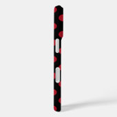 赤と黒の水玉模様 Case-Mate iPhoneケース (裏面 / 右)
