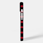 赤と黒の水玉模様 Case-Mate iPhoneケース (裏面 / 左)