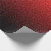 赤と黒の波紋のあるグラデーション ラッピングペーパー (角)