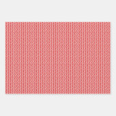 赤と黒の混合パターン ラッピングペーパーシート (正面)