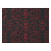 赤と黒の渦巻きゴシック結婚ズ テーブルクロス (正面(横))