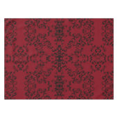 赤と黒の渦巻きゴシック結婚ズ テーブルクロス (正面(横))