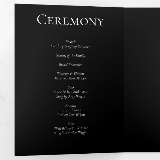 赤と黒の渦巻きゴシック結婚ズ 三つ折りプログラム (内部最初)