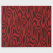 赤と黒の渦巻き ラッピングペーパー (フラット)