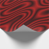 赤と黒の渦巻き ラッピングペーパー (角)