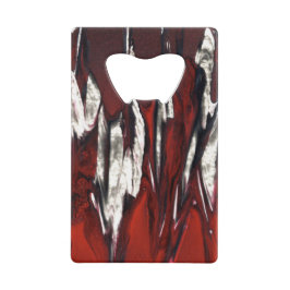 赤と黒の炎 クレジットカード栓抜き