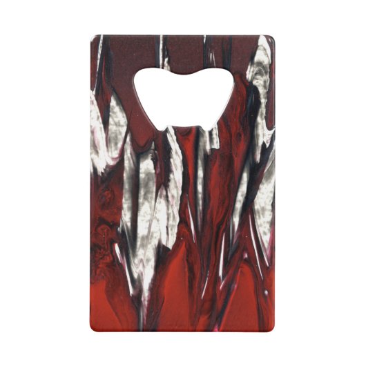 赤と黒の炎 クレジットカード栓抜き (正面)