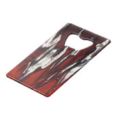 赤と黒の炎 クレジットカード栓抜き (正面アングル)