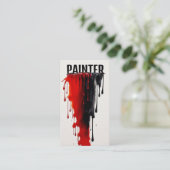 赤と黒の画家を注ぐ 名刺 (スタンド正面)