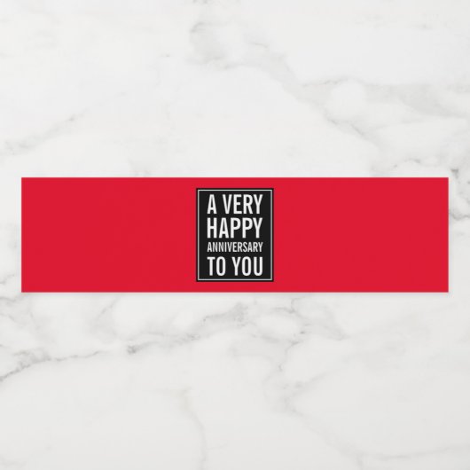 赤と黒の皆さんにとって非常に幸福な記念日 ペットボトルラベル (シングルラベル)