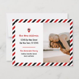 赤と黒の私たちは動ストライプの画を移動