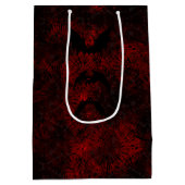 赤と黒の絞り染めこうもりゴシック抱き枕 ミディアムペーパーバッグ (裏面)