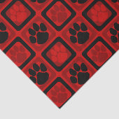 赤と黒の繰り返し印刷 薄葉紙 (詳細)