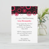 赤と黒の花と円 招待状 (スタンド正面)