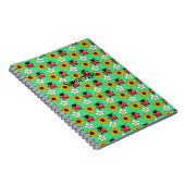 赤と黒の花のテントウムシ ノートブック (右側)