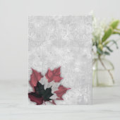 赤と黒の葉ゴシック結婚の 招待状 (スタンド正面)