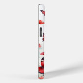 赤と黒の蝶 水彩フラワー iPhone/iPadケース Case-Mate iPhoneケース (裏面 / 右)