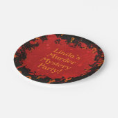 赤と黒の血殺人謎パーティー ペーパープレート (アングル)