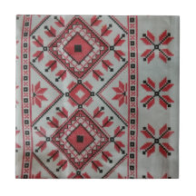 赤と黒の装飾タイル