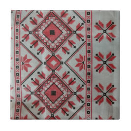 赤と黒の装飾タイル タイル