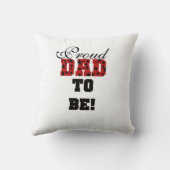 赤と黒の誇りを持ったパパが贈り物 クッション (裏面)